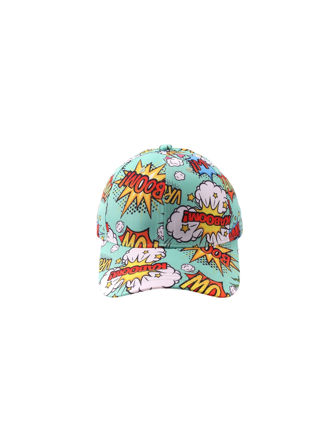 

Cap Shap Unisex Sea Green & Red Printed Baseball Cap