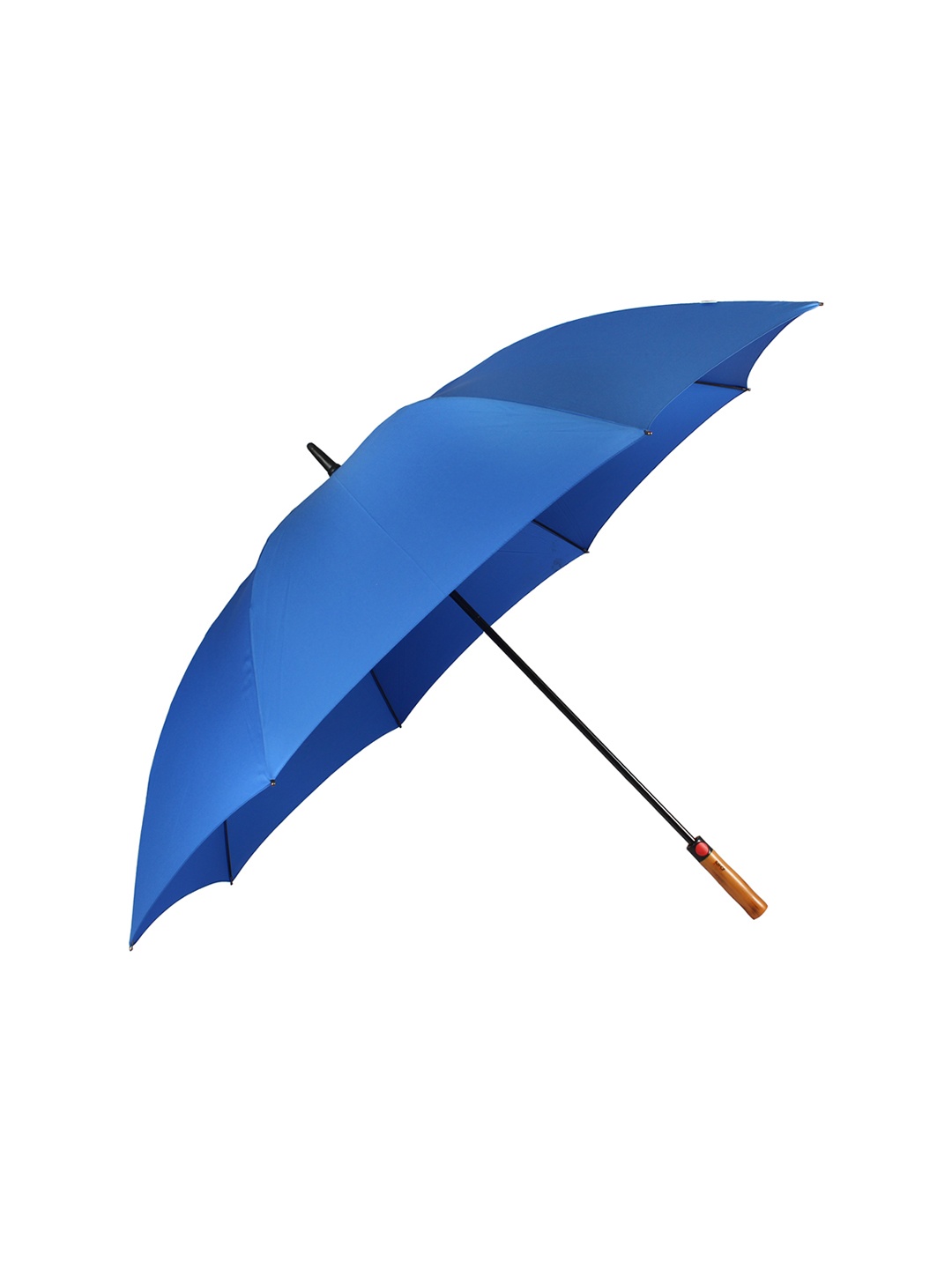 

Johns Unisex Blue Solid Golf FRP Semi-Automatic Non-Foldable Stick Umbrella