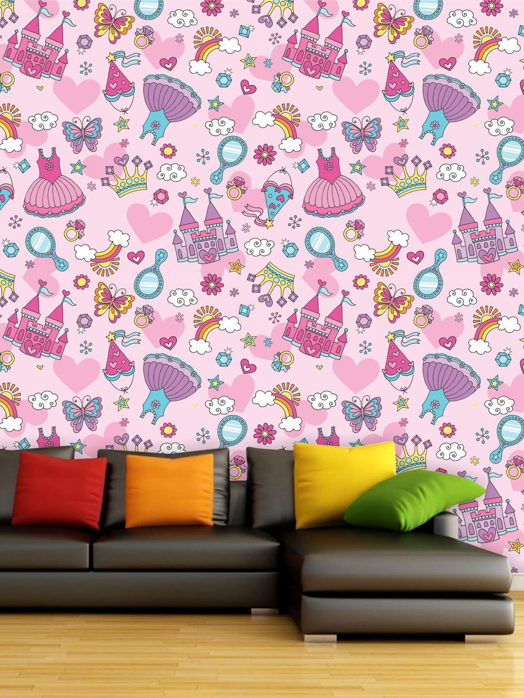 

PAPER PLANE DESIGN Pink & Purple Abstract Waterproof Vinyl Wallpaper