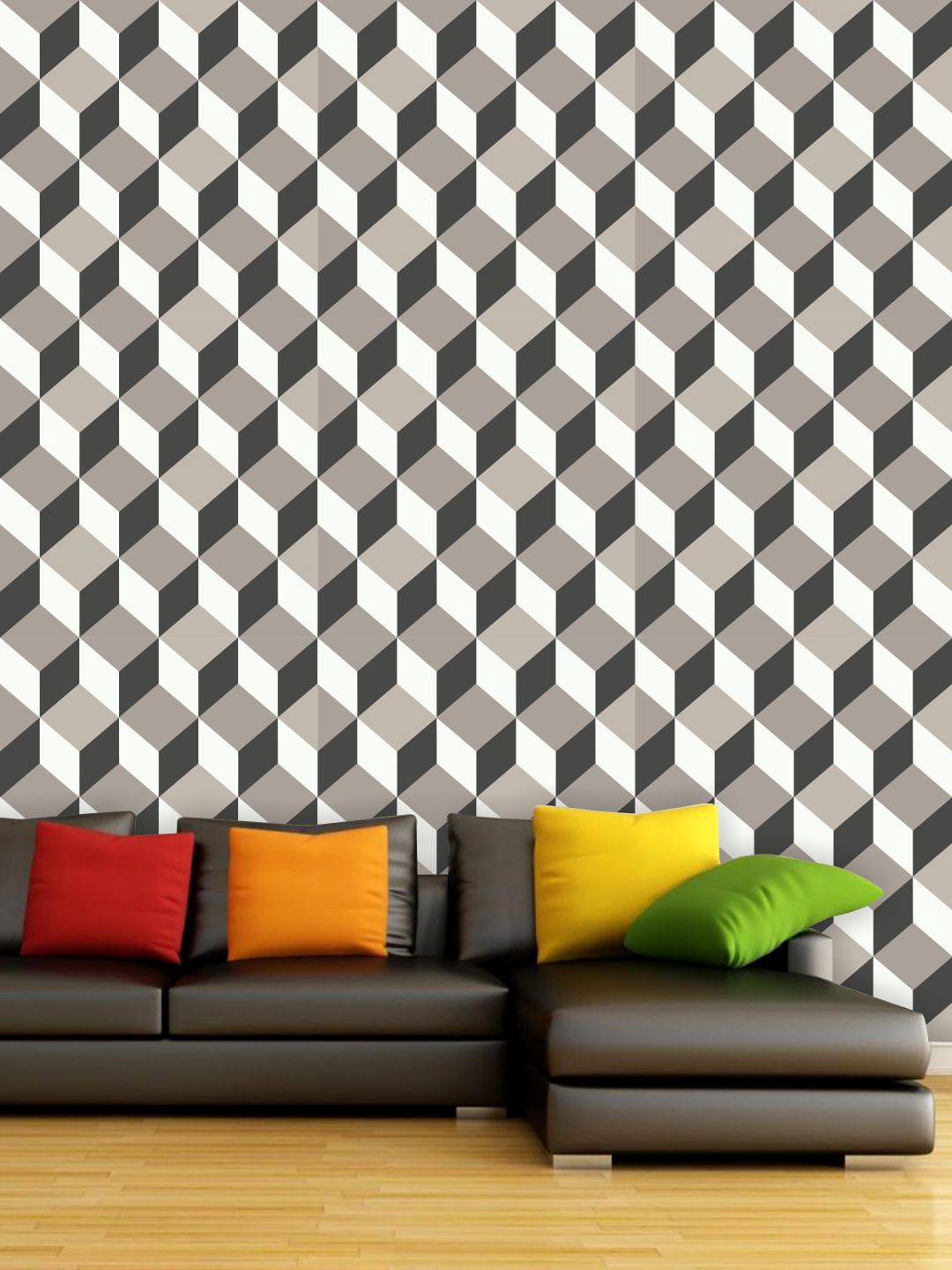 

PAPER PLANE DESIGN Black & White Geometric Waterproof Vinyl Wallpaper