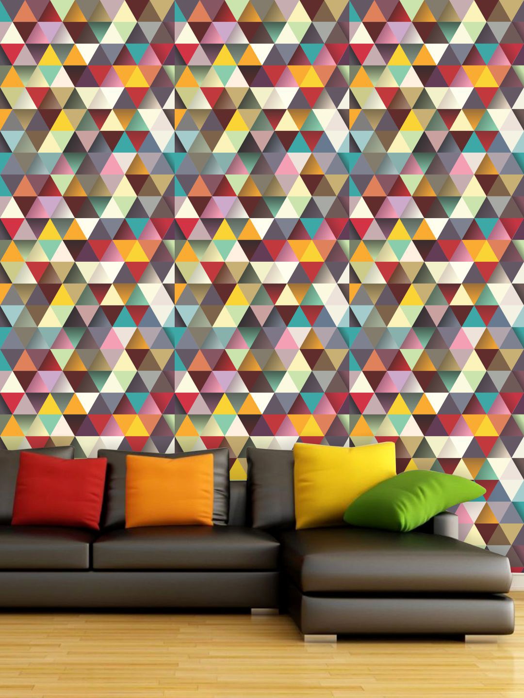 PAPER PLANE DESIGN Multicoloured Geometric Waterproof Vinyl Wallpaper, Multi