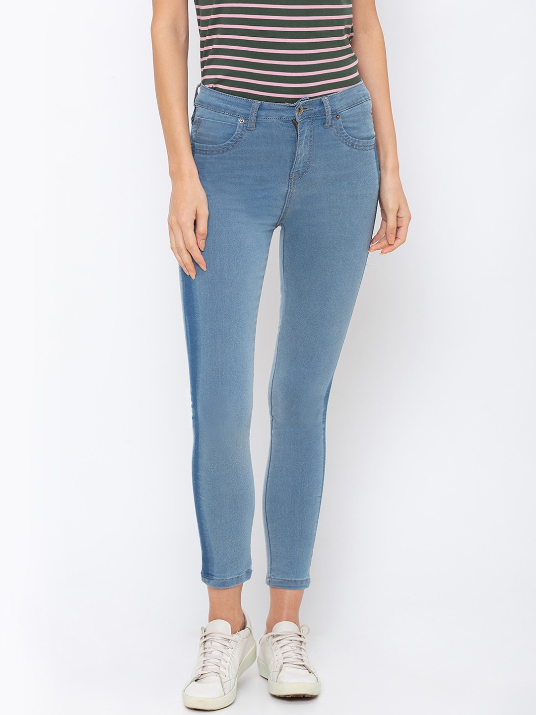 

Globus Women Blue Skinny Fit High-Rise Clean Look Jeans