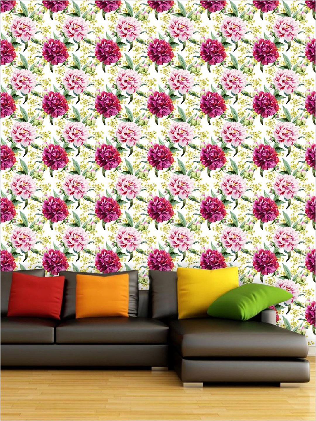 

PAPER PLANE DESIGN Red & Pink Floral Waterproof Vinyl Wallpaper