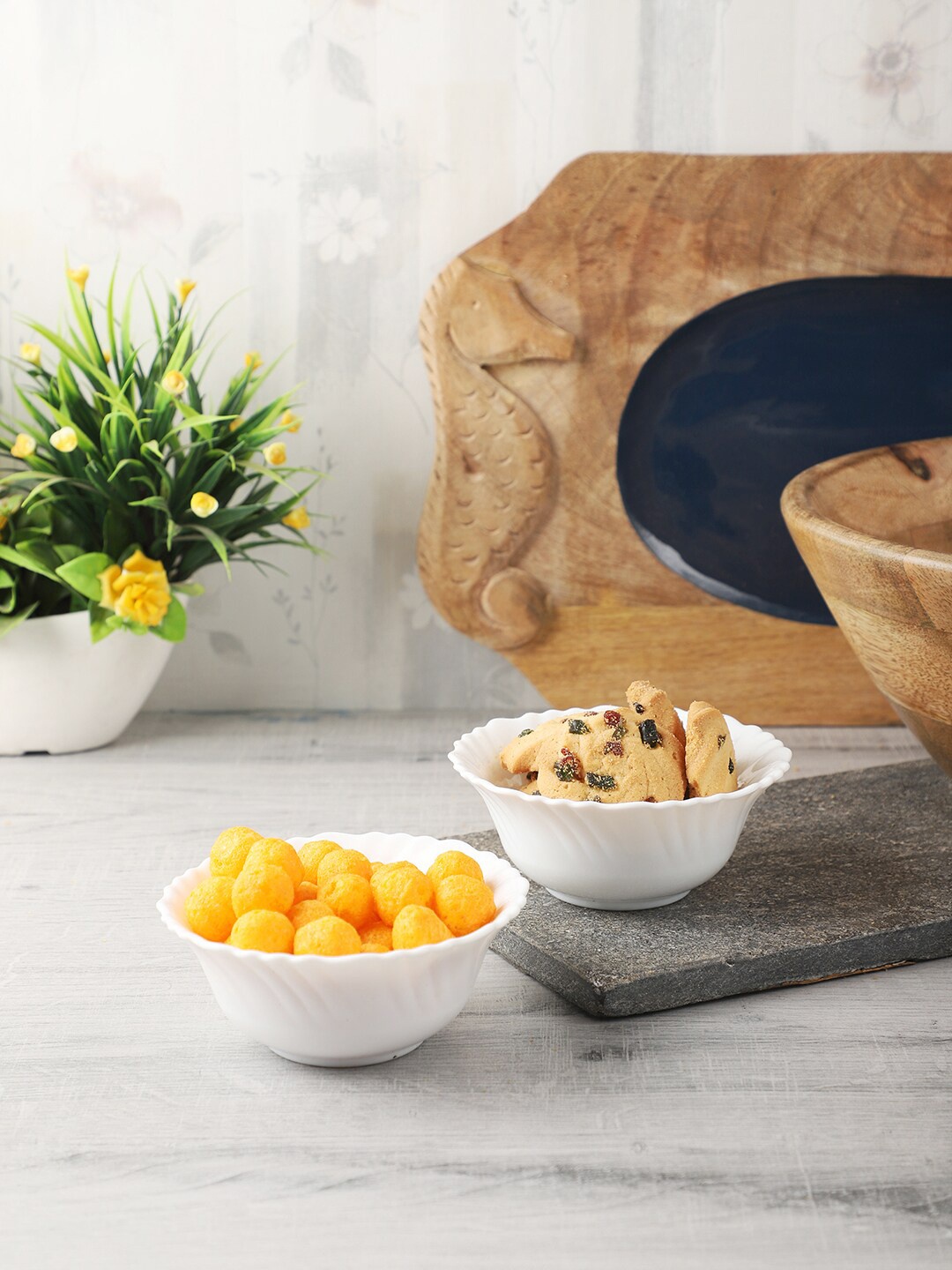 

CDI White 6-Pieces Solid Opalware Bowls Set