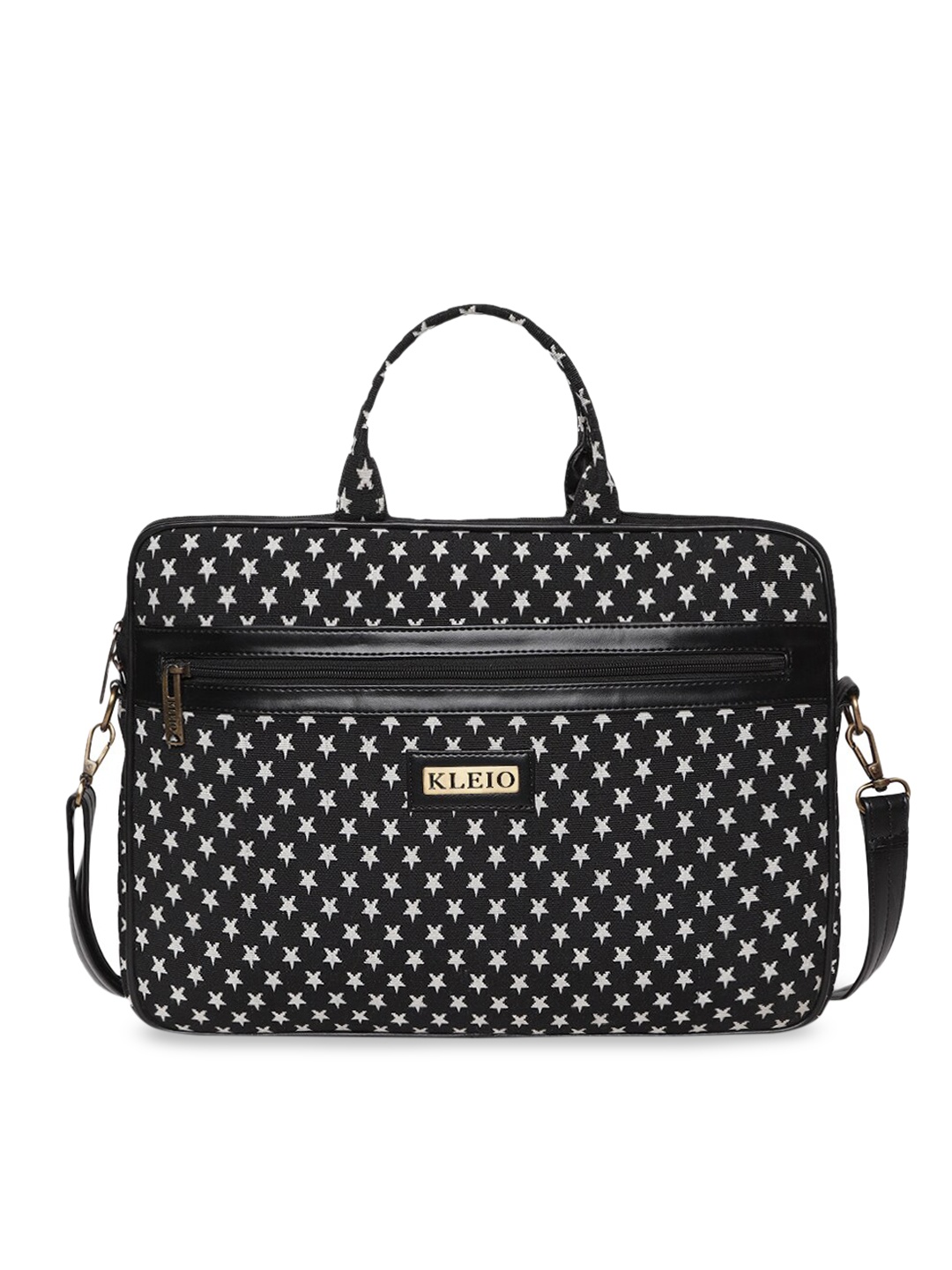 

KLEIO Unisex Jacquard Weave Laptop Sleeve Bag, Black