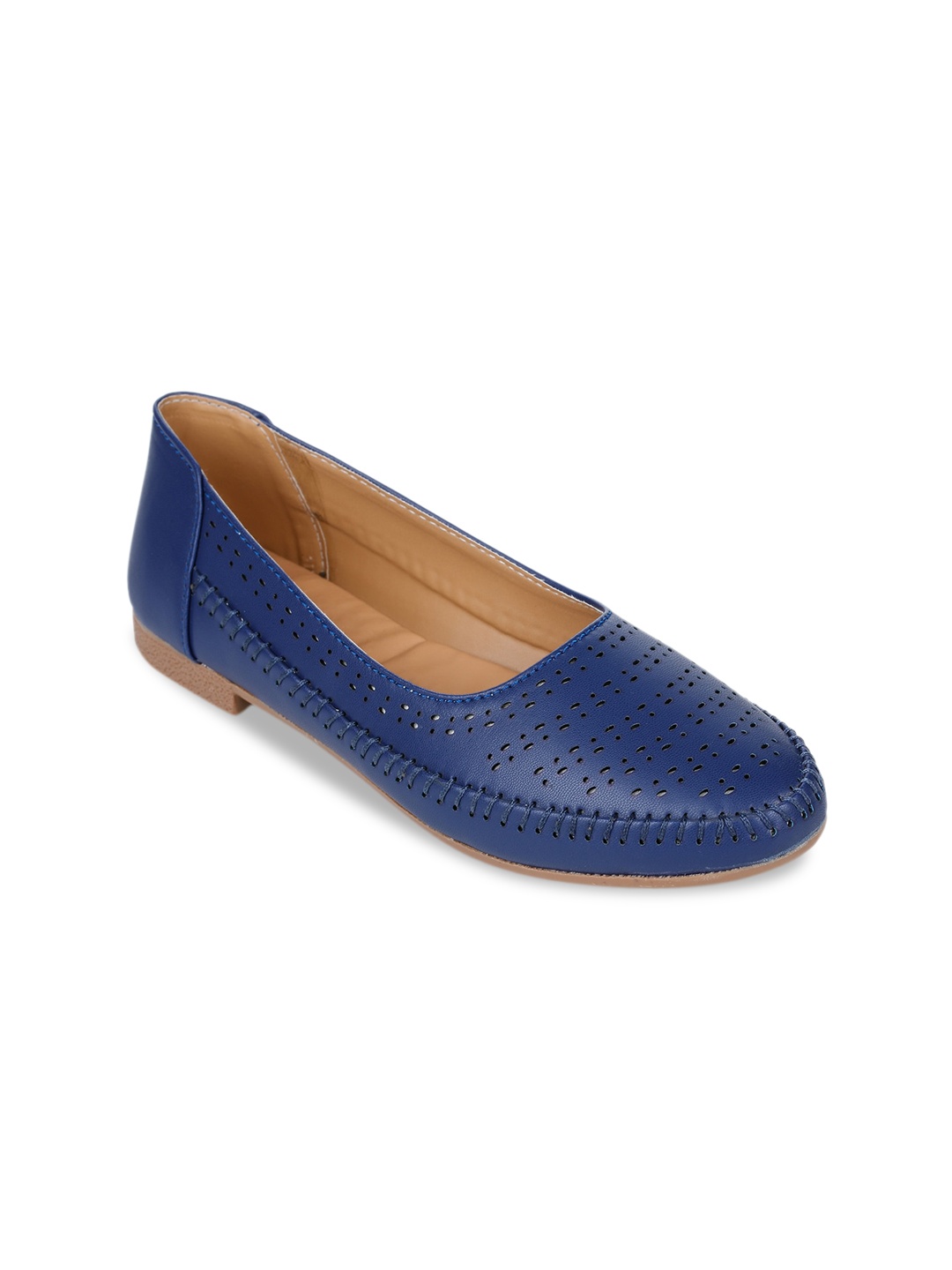 

Bruno Manetti Women Blue Solid Ballerinas