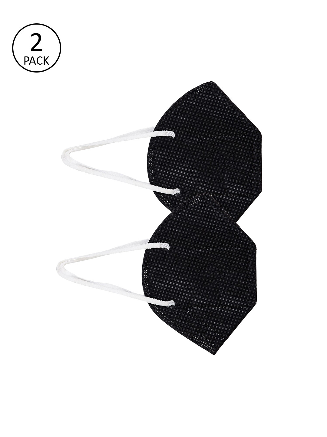 

Priyaasi Unisex Black 2 Pcs 5-Ply Washable & Reusable Outdoor Masks