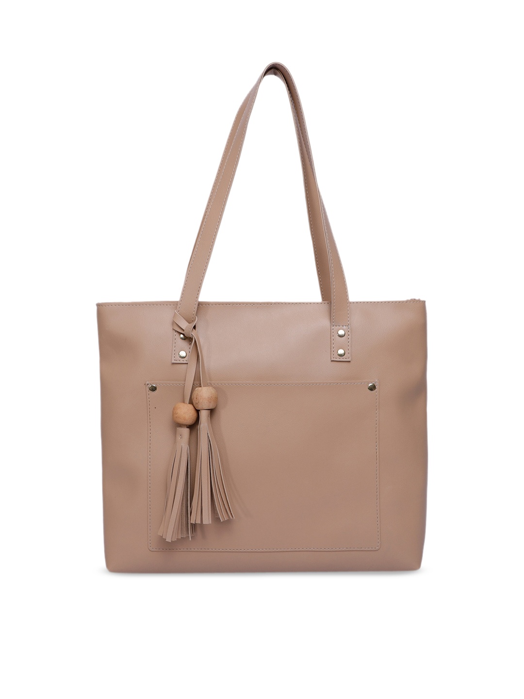 Bagsy Malone Beige Solid Shoulder Bag