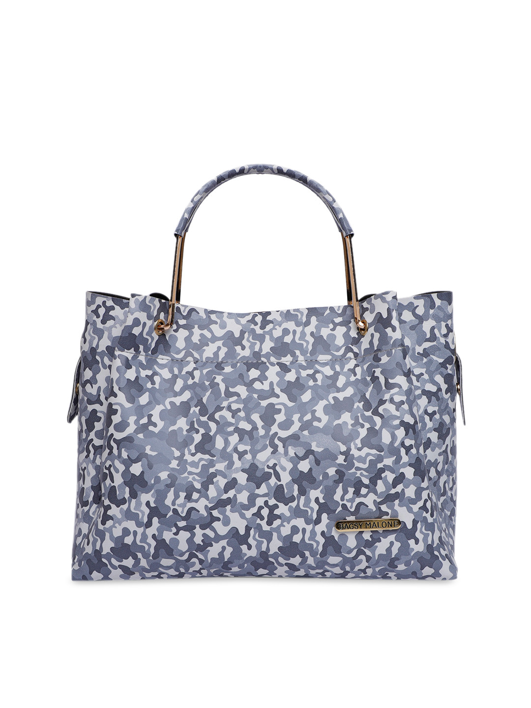 

Bagsy Malone Blue & White Camouflage Printed Handheld Bag