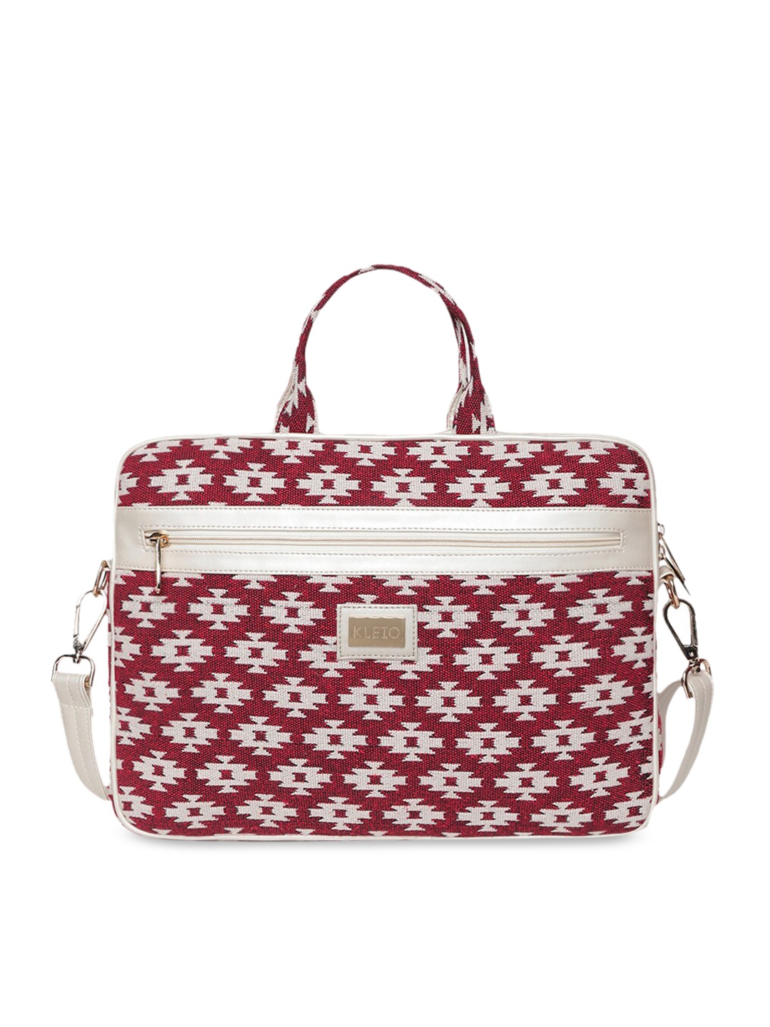 

KLEIO Unisex Jacquard Weave Laptop Sleeve Bag, Red