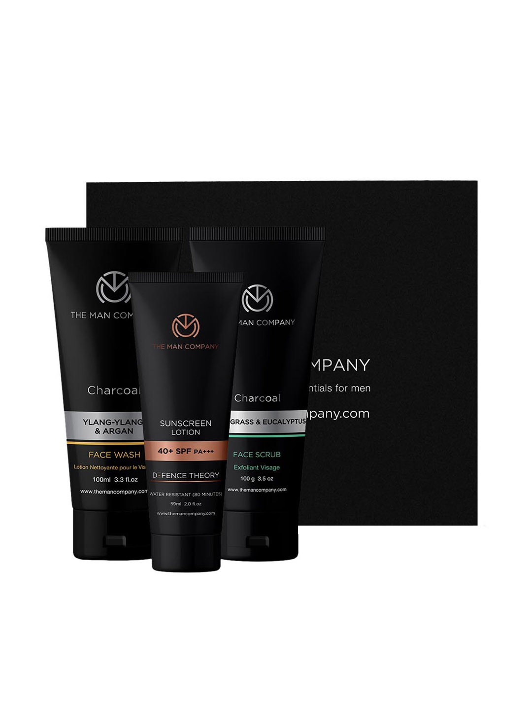 

THE MAN COMPANY Men De-Tan Deep Ritual Kit, Black
