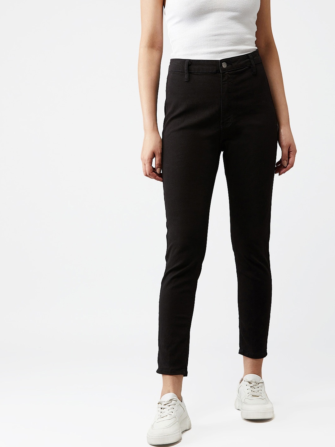 

Kotty Women Black Skinny Fit High-Rise Clean Look Jeans