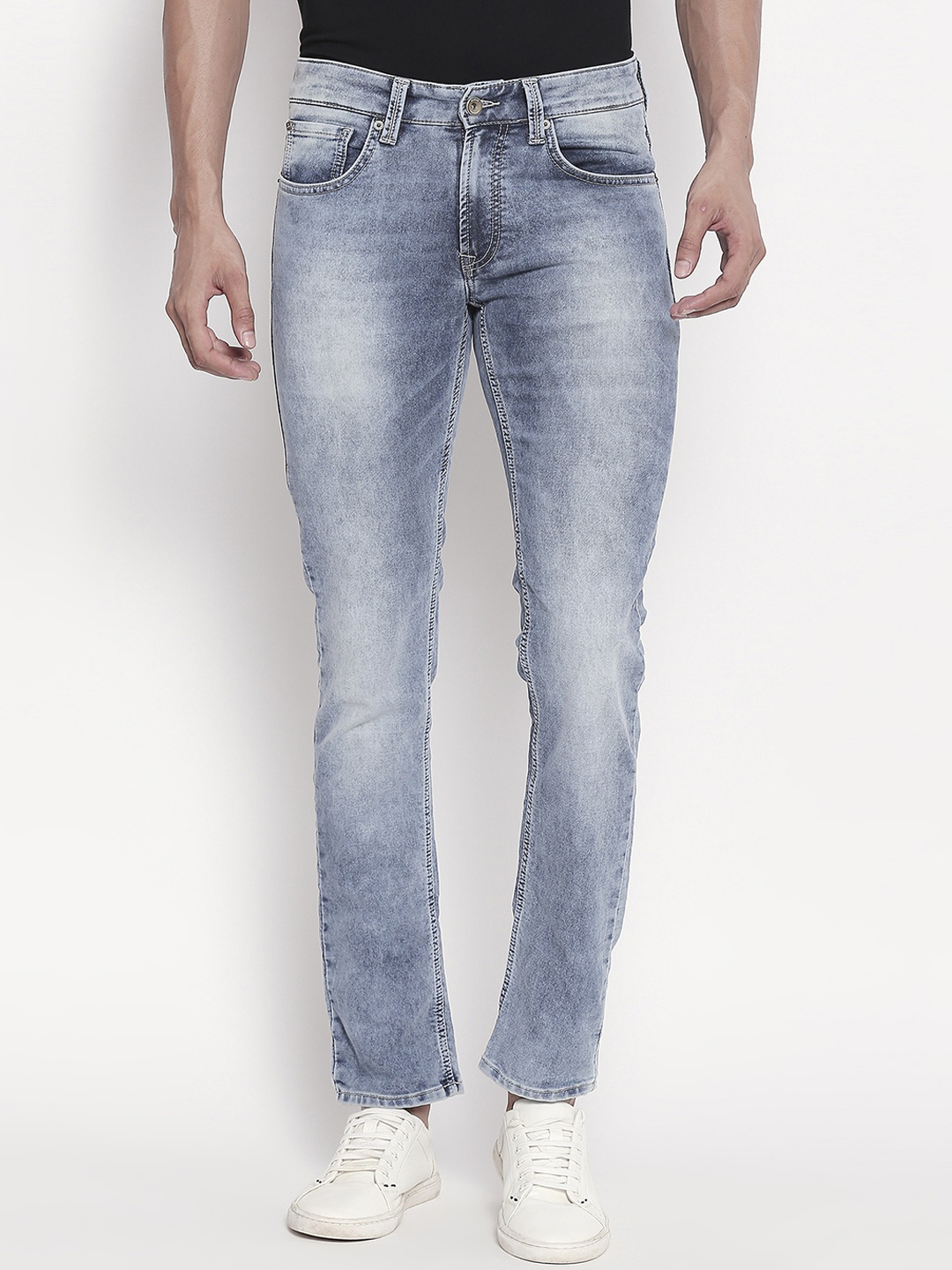 

SPYKAR Men Blue Slim Fit Low-Rise Clean Look Jeans