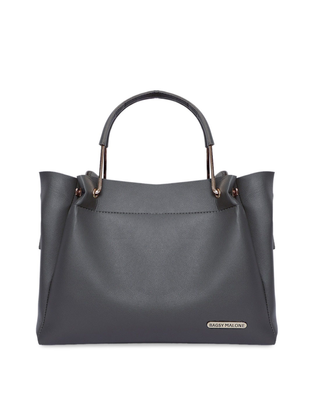 Bagsy Malone Grey Solid Handheld Bag