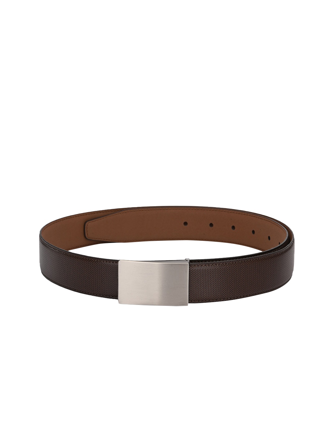 

Calvadoss Men Brown Textured Belt