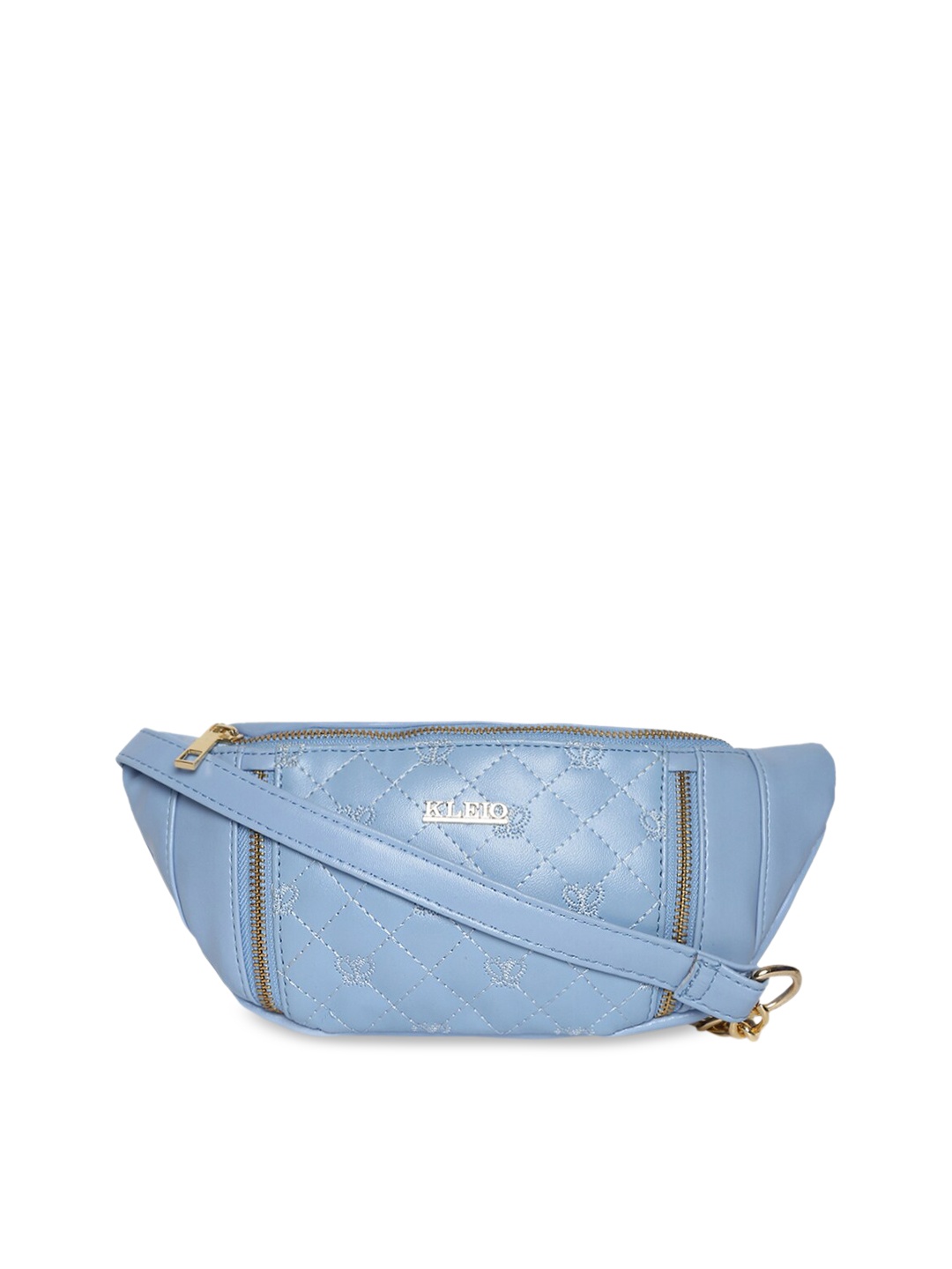 

KLEIO Women Quilted Waist Belt Pouch, Blue