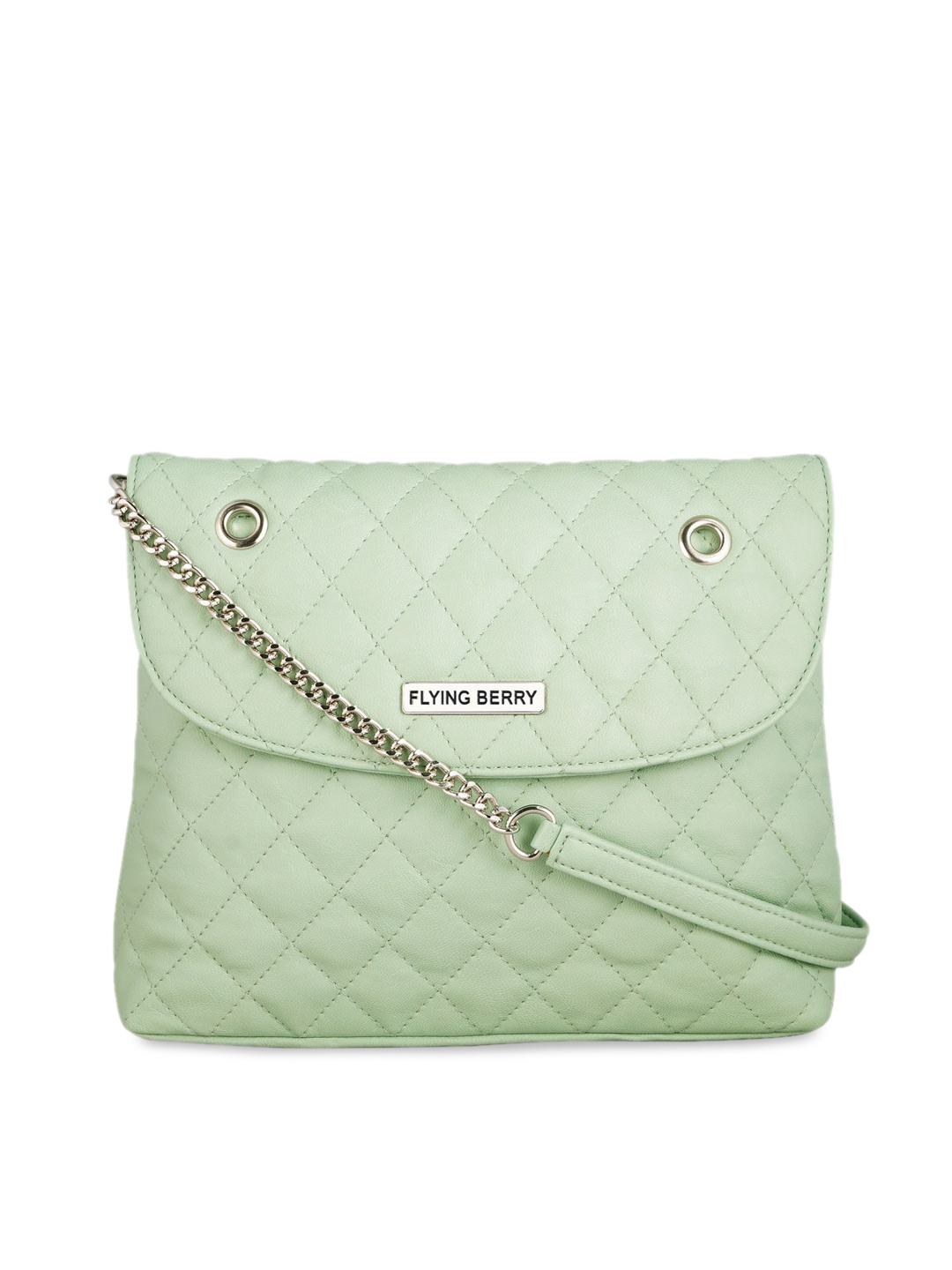 

FLYING BERRY Green Textured Sling Bag