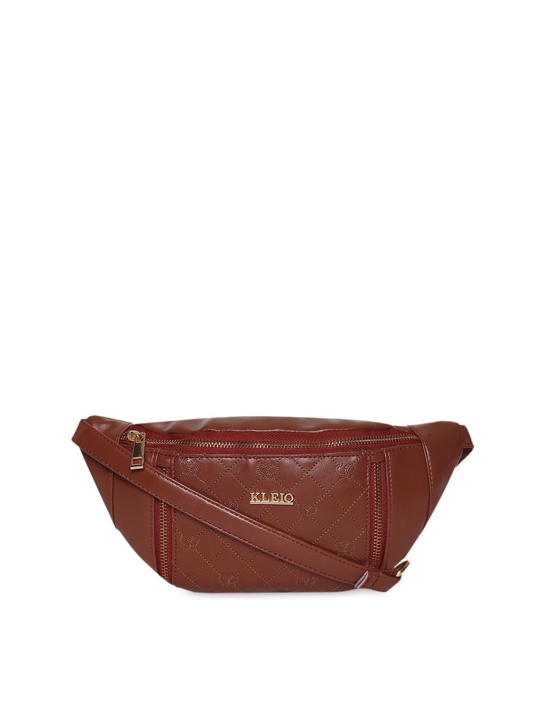 

KLEIO Women Quilted Sling Waist Bum Bag, Brown