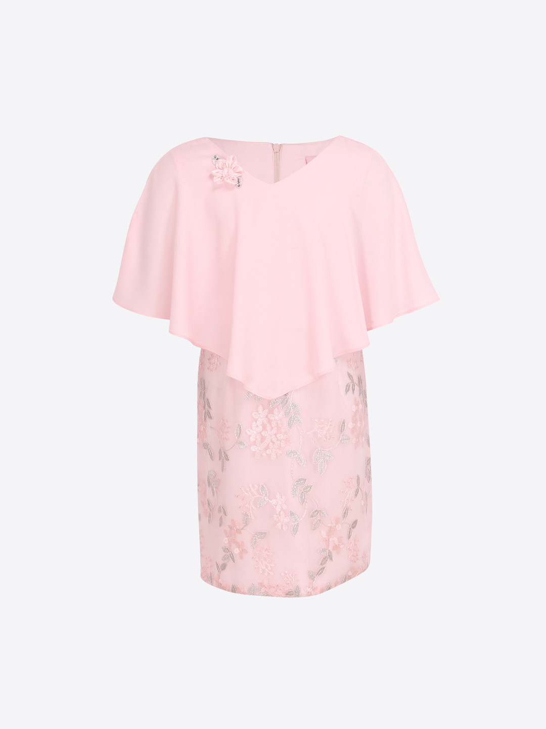 

CUTECUMBER Girls Pink Printed Sheath Dress