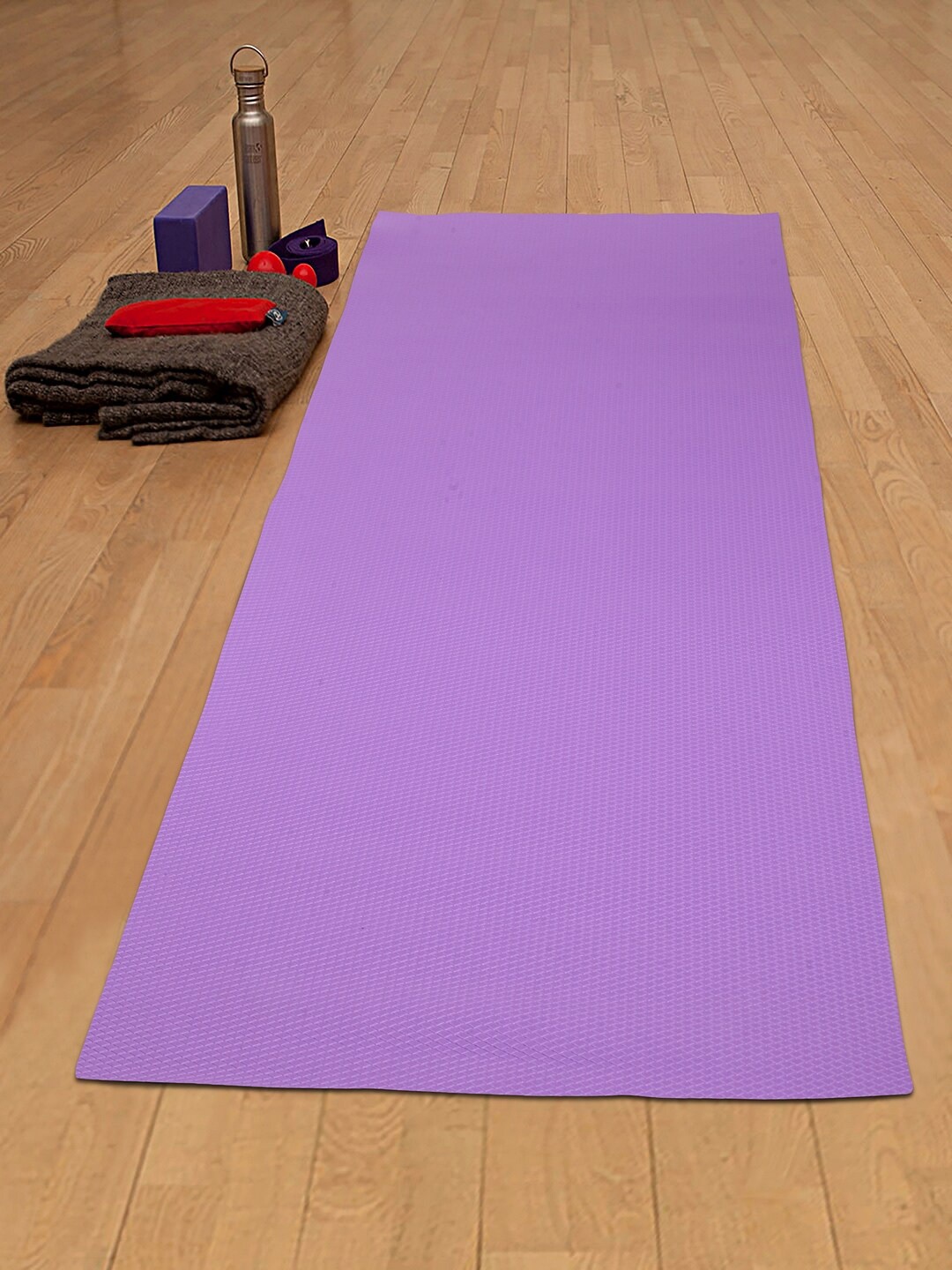 

HOSTA HOMES Purple Unisex Textured Anti Skid Yoga Mat