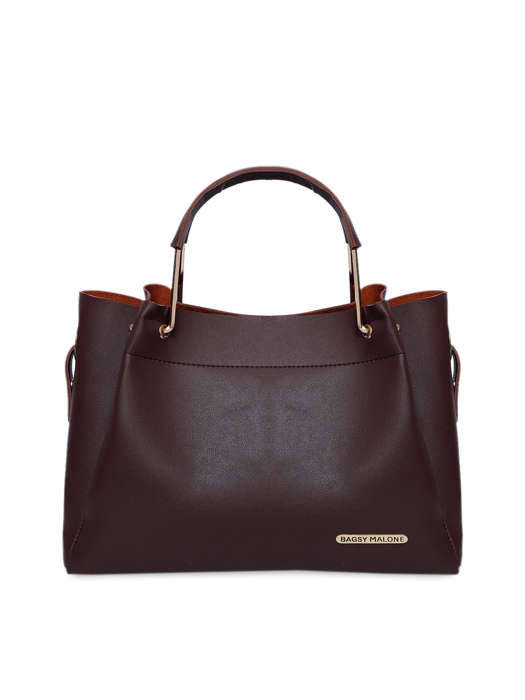 

Bagsy Malone Brown Solid Handheld Bag