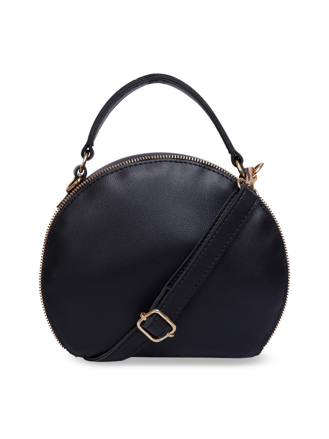 

Bagsy Malone Black Solid Half Moon Sling Bag
