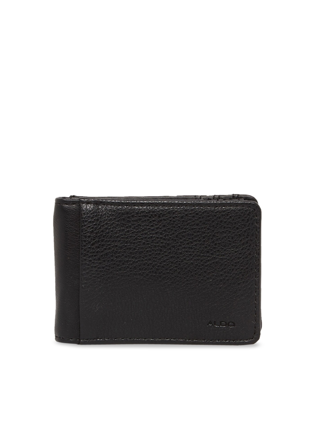 

ALDO Men Black Solid Two Fold Wallet