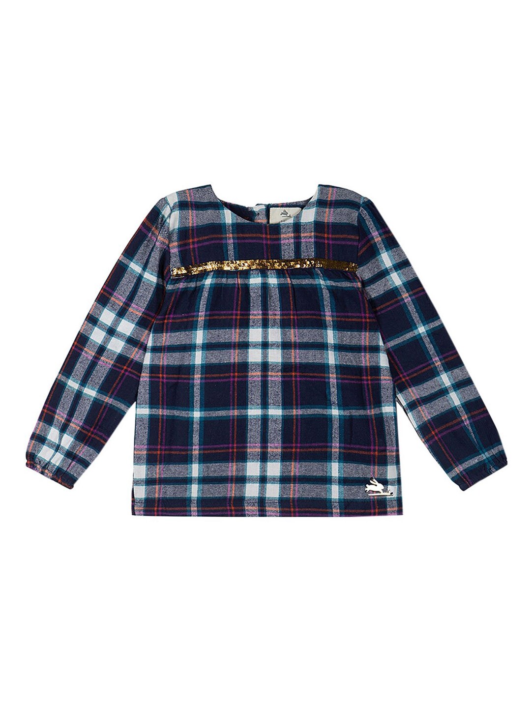 

Cherry Crumble Girls Multicoloured Checked Top, Multi