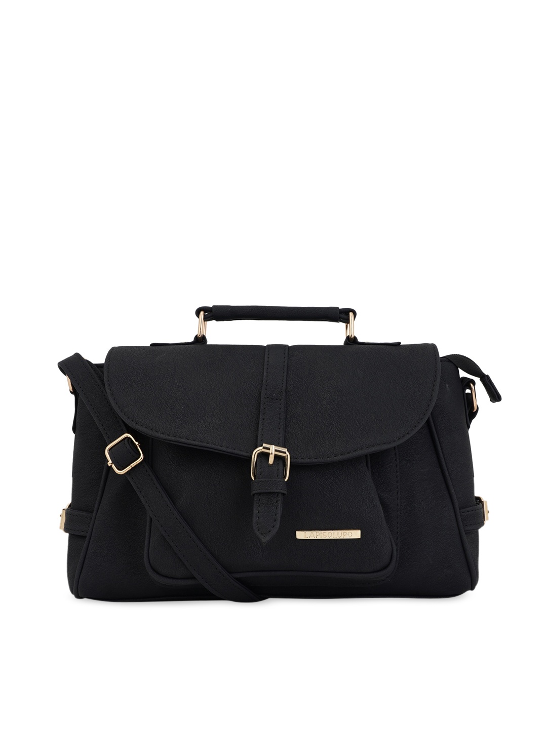 

Lapis O Lupo Black Solid Handheld Bag