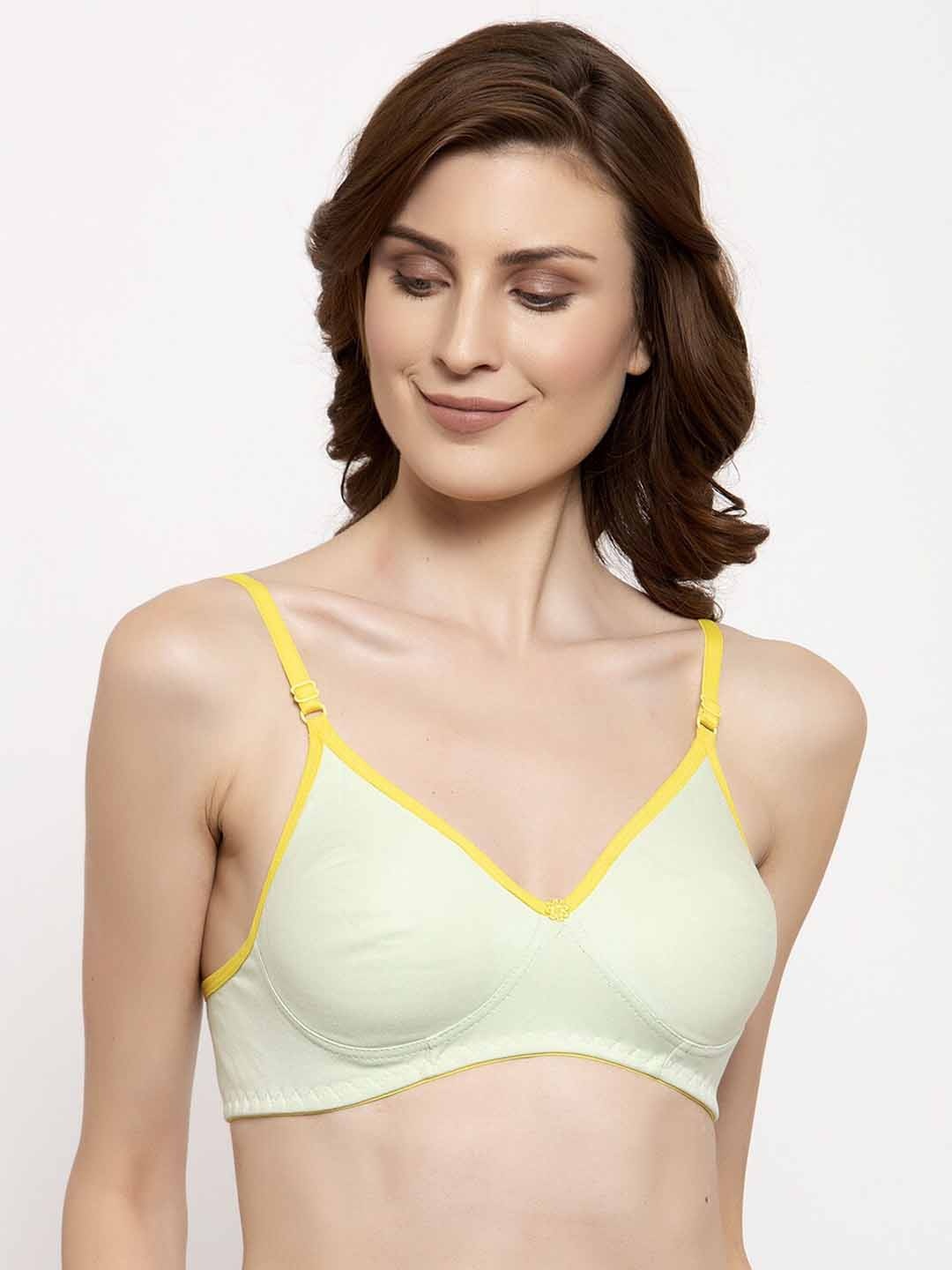 

Quttos Sea Green Solid Non-Wired Non Padded T-shirt Bra QT-BR-4009-GRN