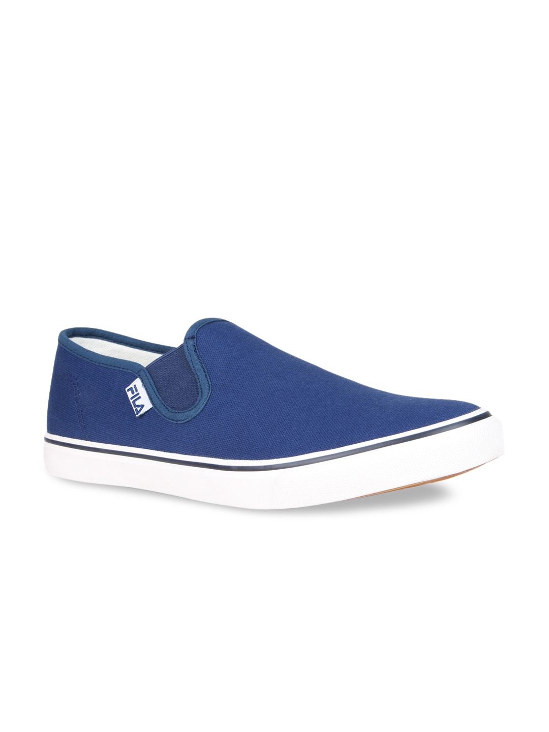 

FILA Men Blue Solid Slip-On Sneakers