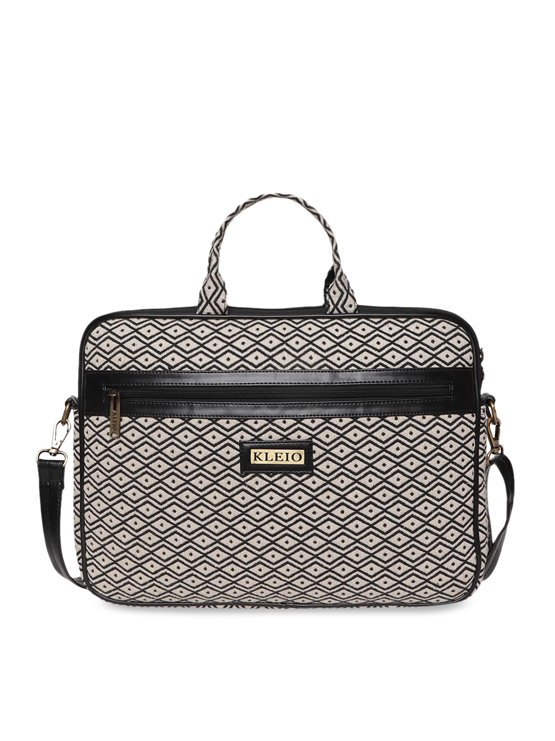 

KLEIO Unisex Jacquard Weave Laptop Sleeve Bag, Black