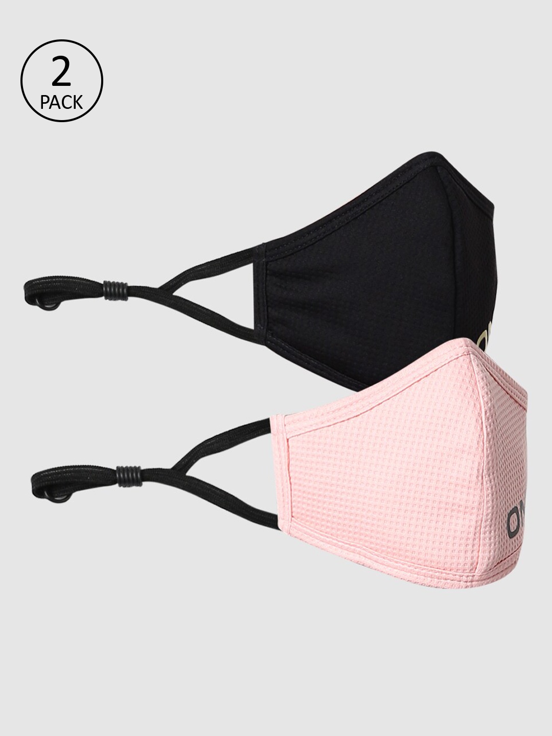 

ONLY Women Pack of 2 Pcs Reusable 3-Ply Protective Outdoor Mask, Black