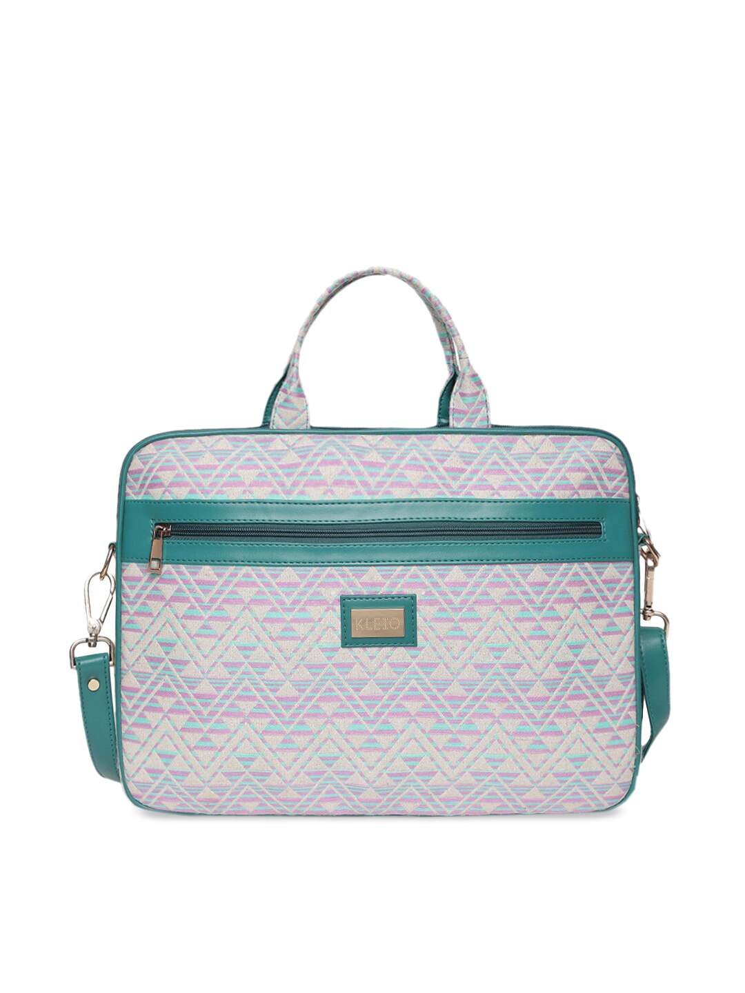 

KLEIO Unisex Jacquard Weave Laptop Sleeve Bag, Green