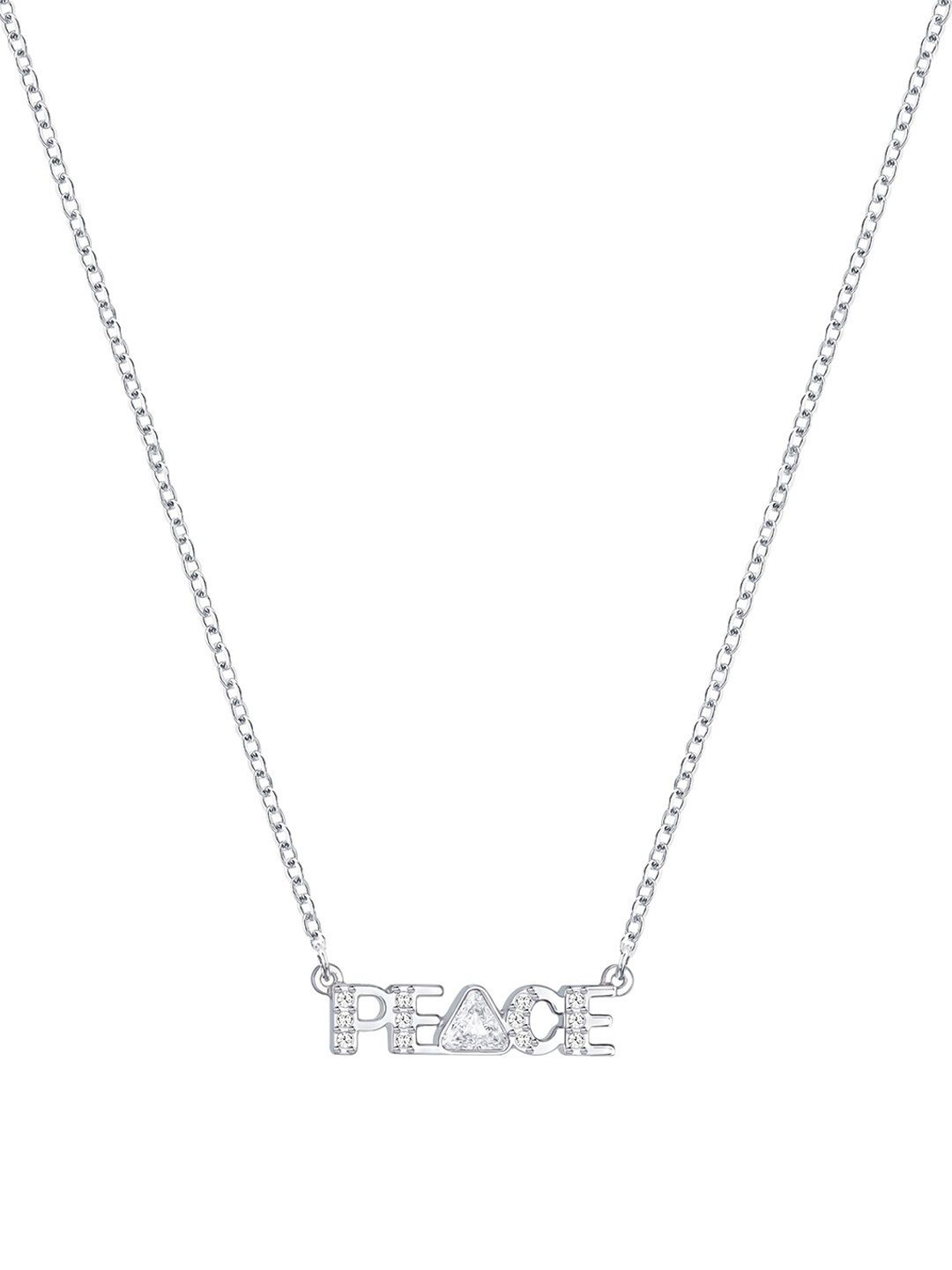 

SWAROVSKI Rhodium-Plated Peace Admiration Necklace, White