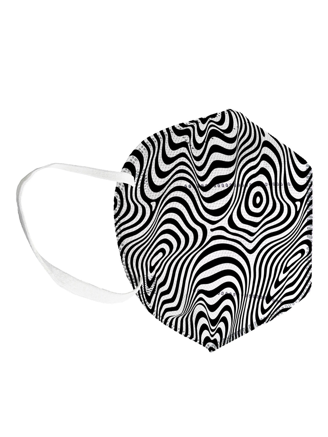 

Status Unisex Printed 4-Ply Reusable Anti Pollution Certified N95 Mask, White