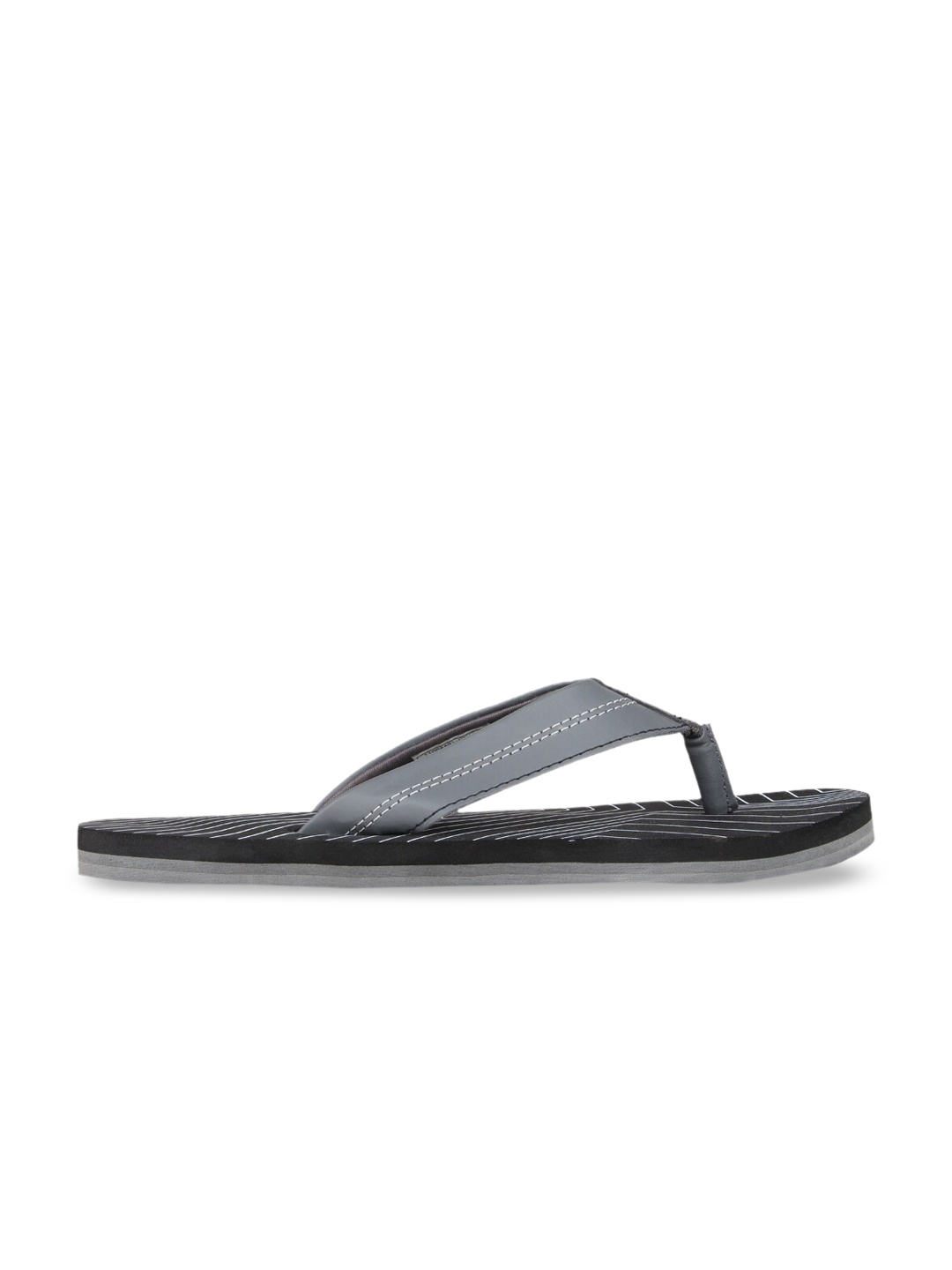 

FILA Men Grey Striped HELVEG Thong Flip-Flops