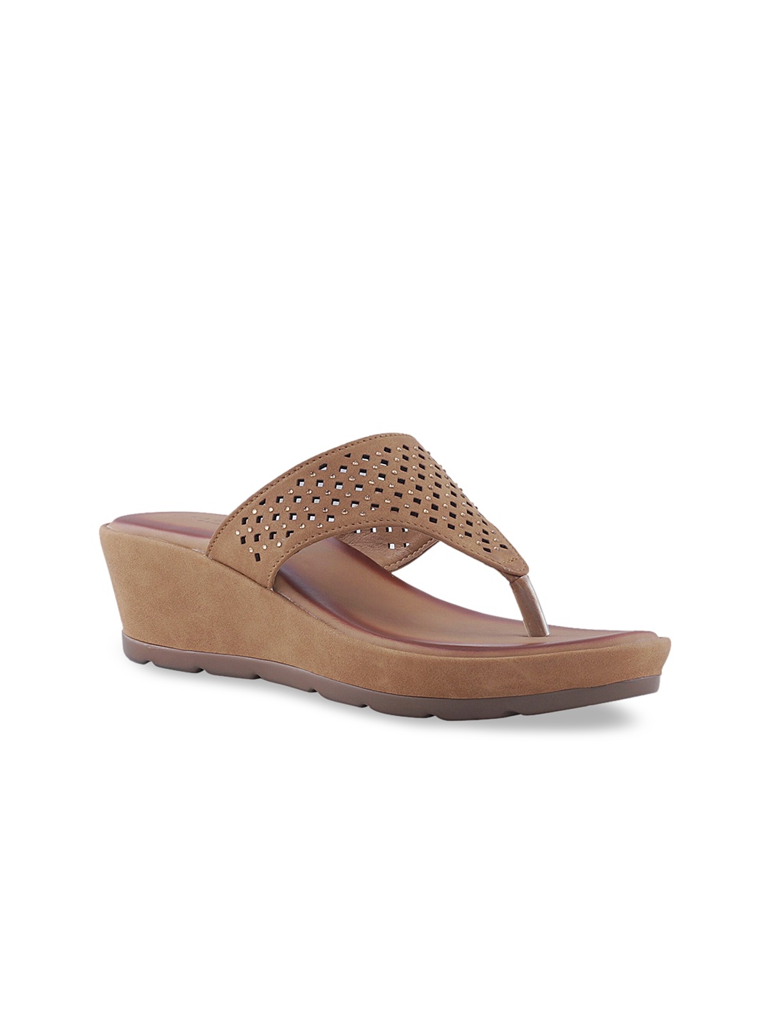 

Khadims Women Tan Solid Wedges