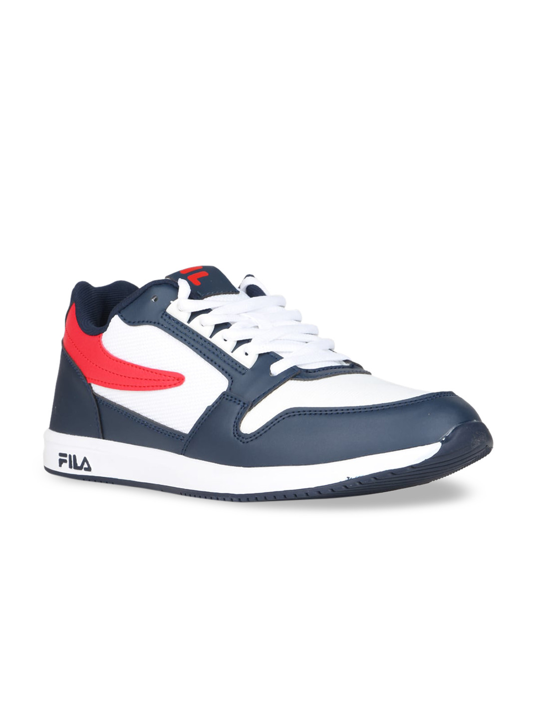 

FILA Men White & Blue Colourblocked Sneakers