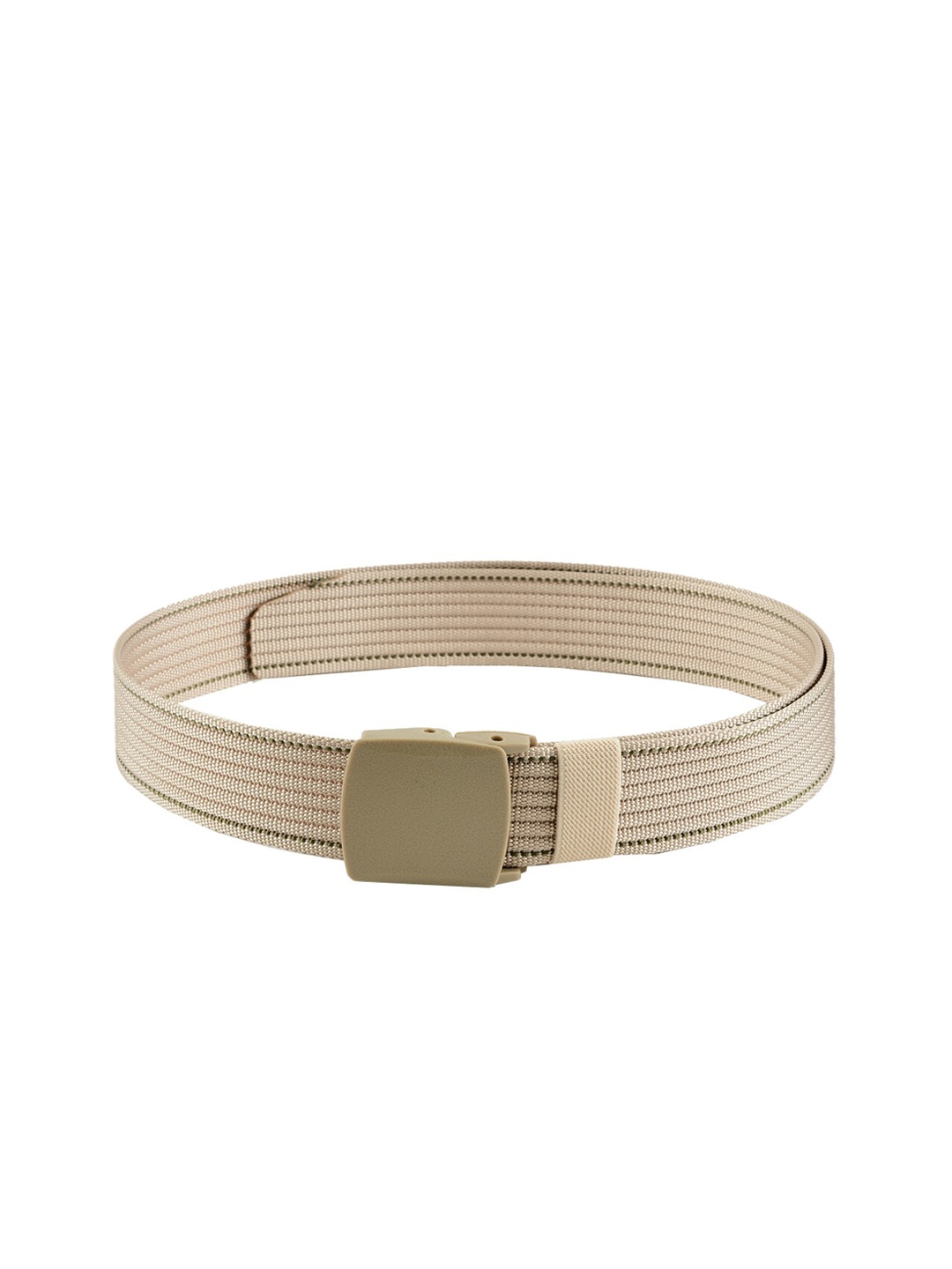 

WINSOME DEAL Men Beige Braided Belt