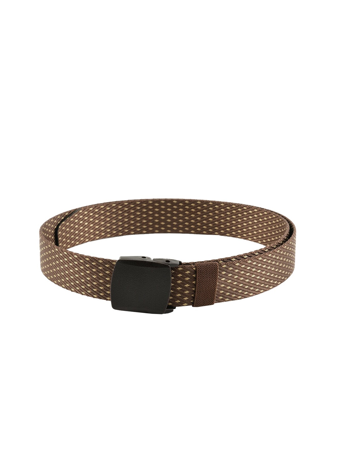 

WINSOME DEAL Men Brown Canvas Braided Belt
