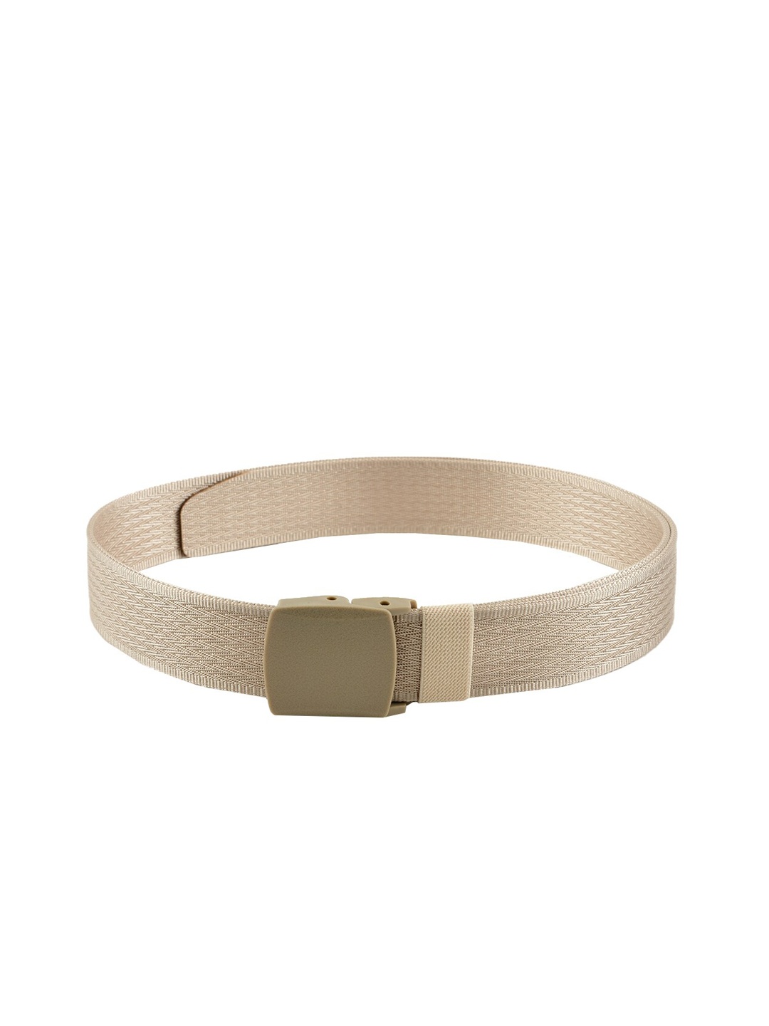 

WINSOME DEAL Men Beige Woven Design Belt