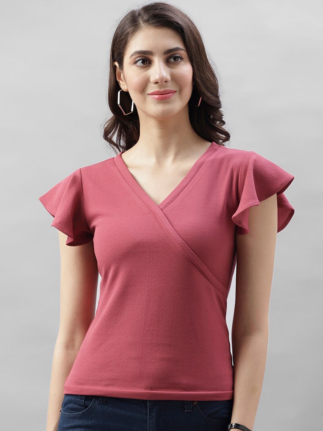 

Athena Women Mauve Solid Top
