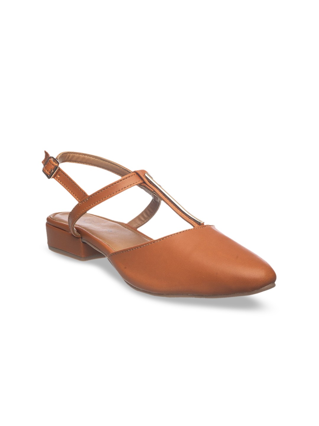 

Khadims Women Tan Brown Solid Flats