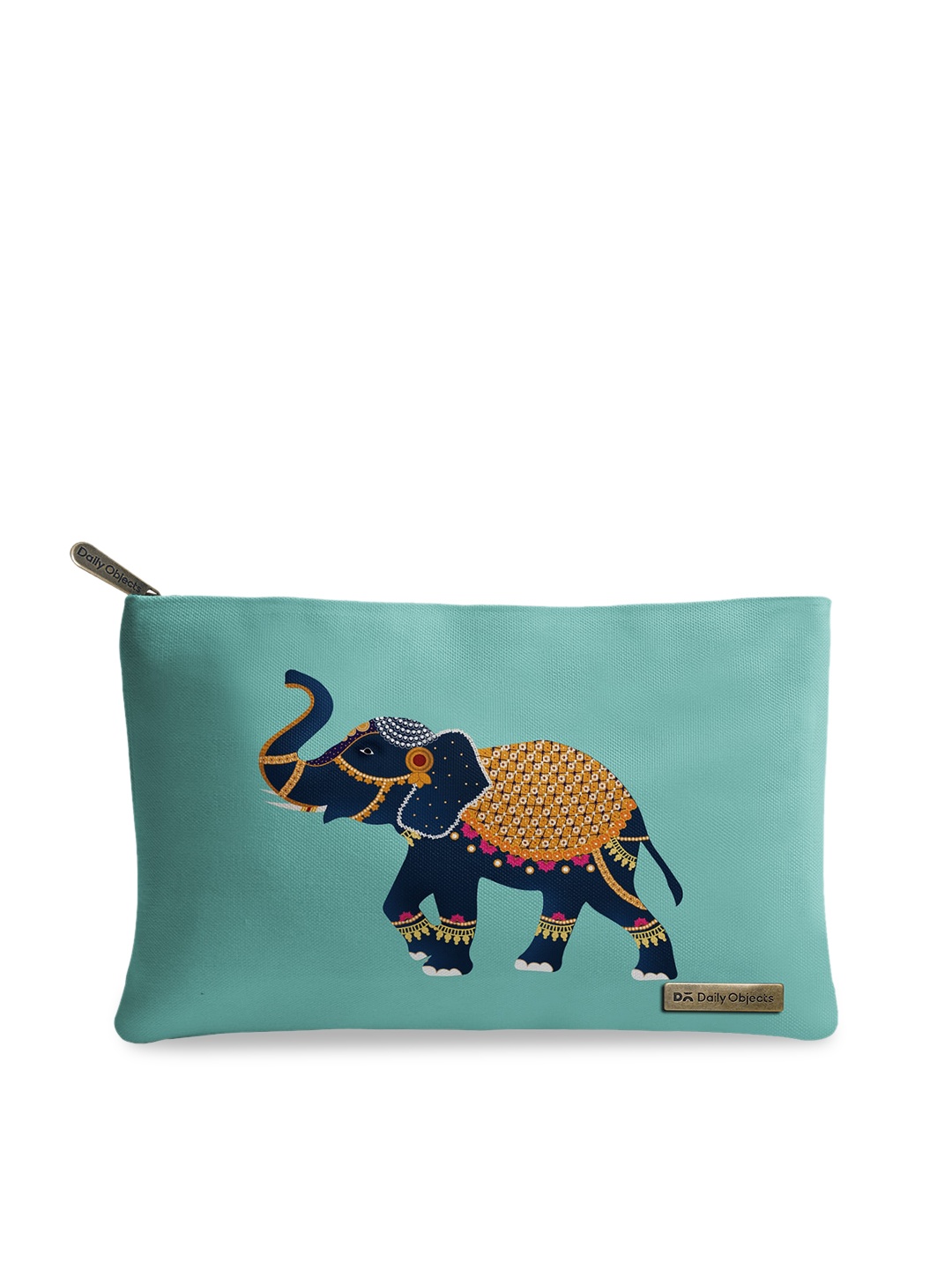 

DailyObjects Multicoloured Elephant Print Regular Stash Pouch, Multi