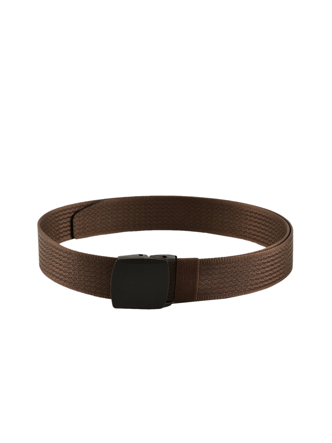 

WINSOME DEAL Men Brown Braided Belt
