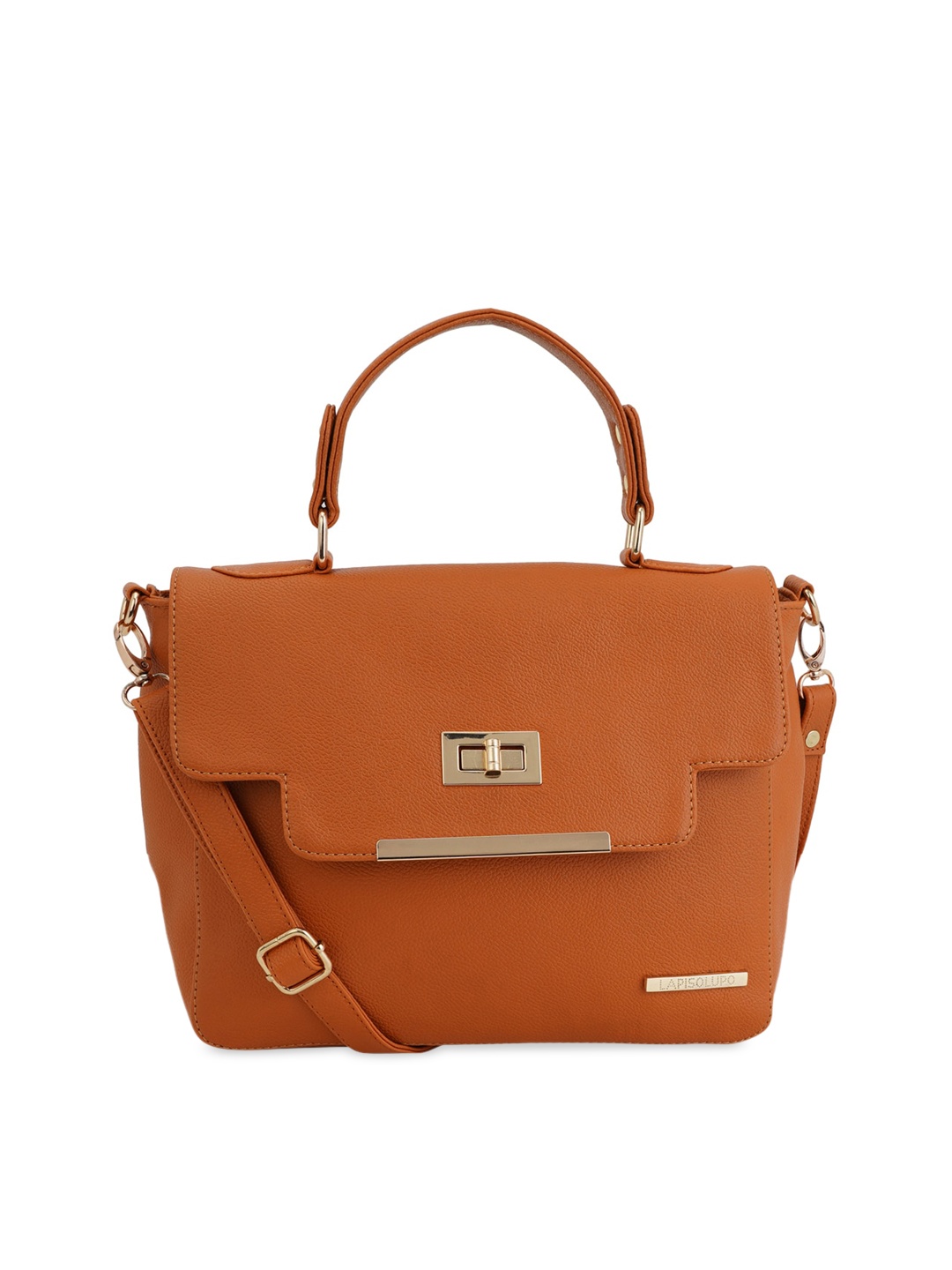 

Lapis O Lupo Tan Solid Satchel LLHB0064TN