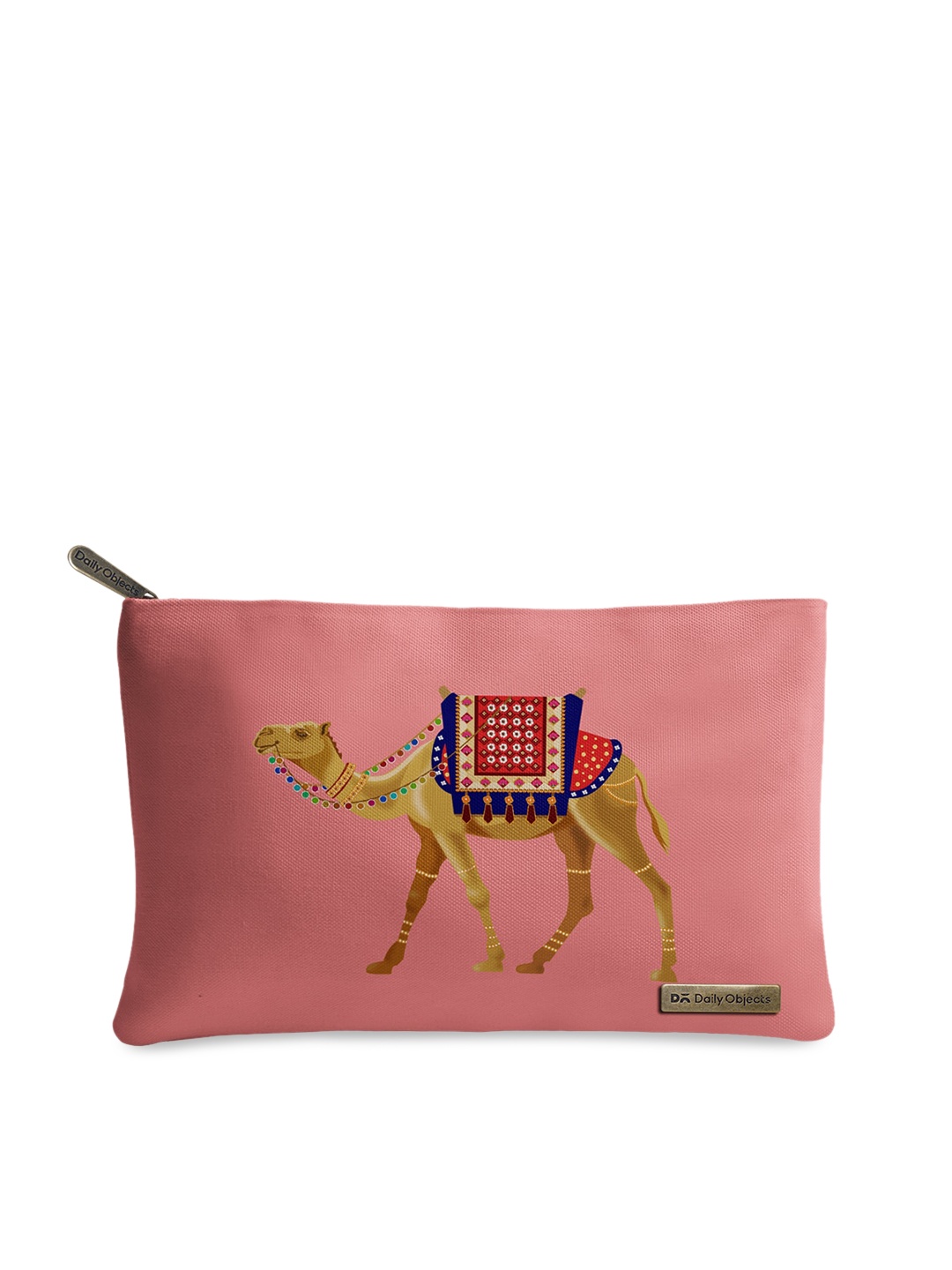 

DailyObjects Pink & Brown Camel Printed Stash Pouch