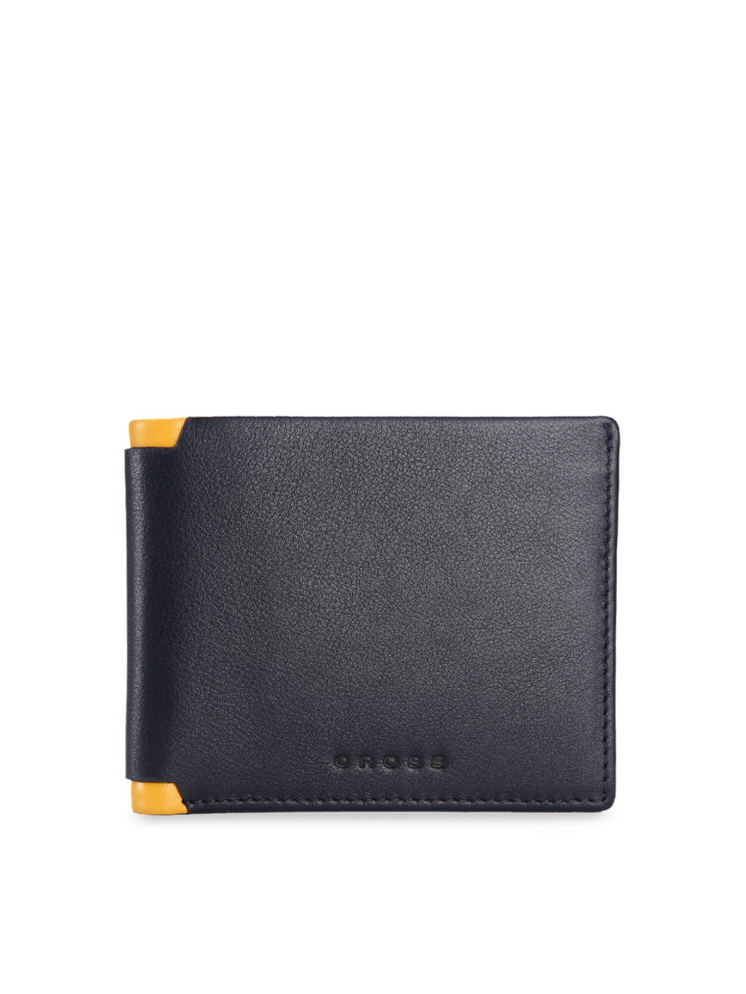 

Cross Men Navy Blue Solid Two Fold Leather Wallet