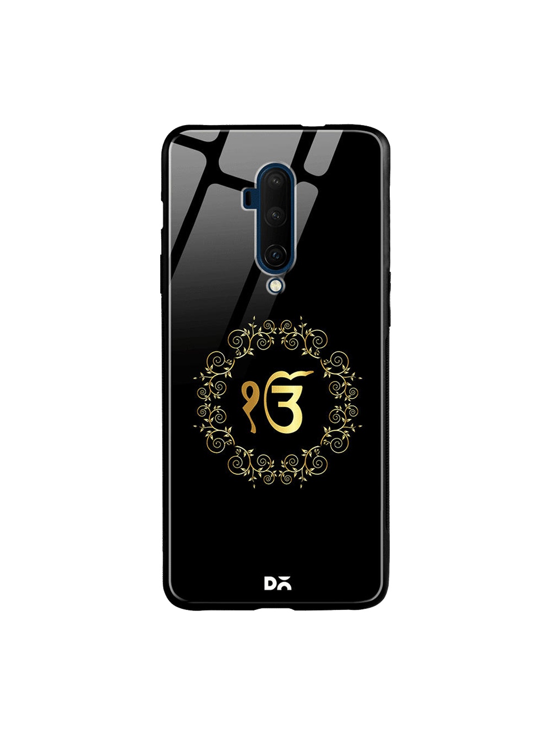 

DailyObjects Black & Gold-Toned Ek Onkar Mantr OnePlus 7T Pro Glass Case